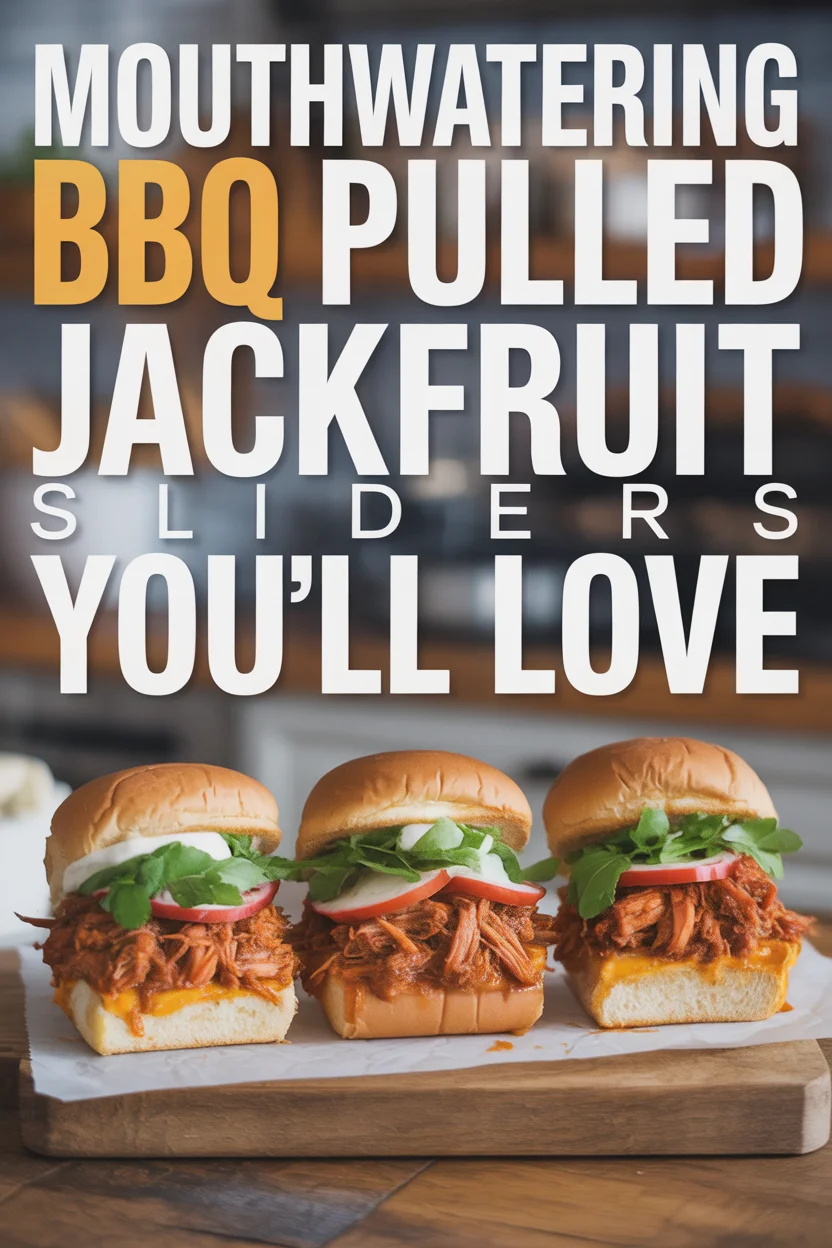BBQ pulled jackfruit slider