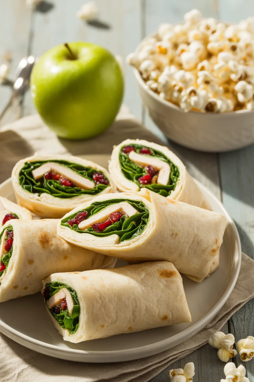 Savory Turkey Cranberry Wraps for a Tasty Lunch Surprise