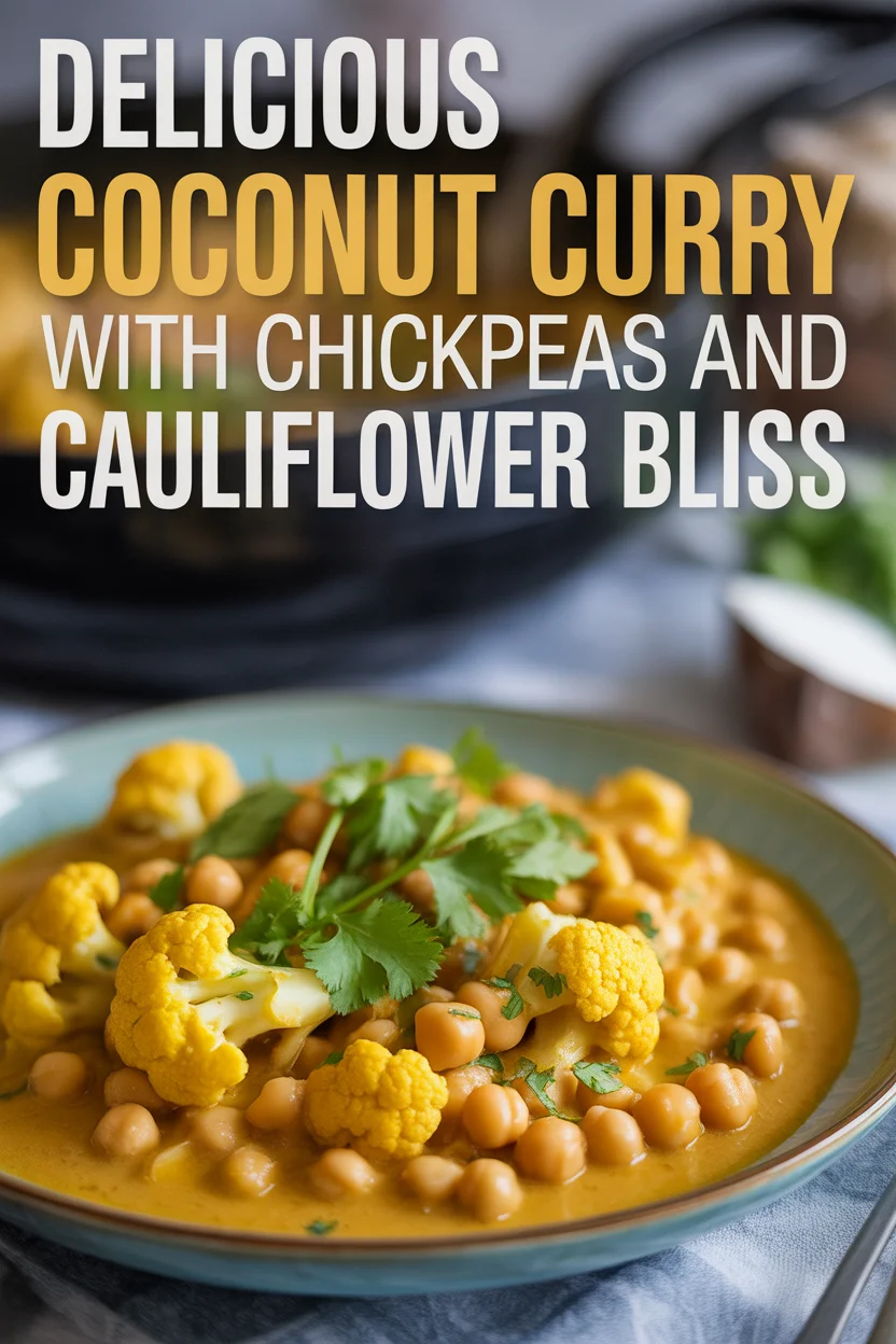 coconut curry chickpea cauliflower