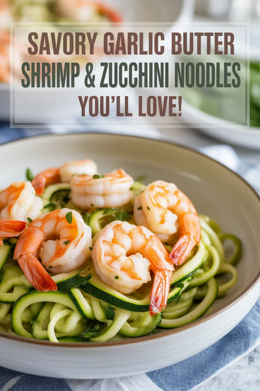 Savory Garlic Butter Shrimp & Zucchini Noodles You’ll Love! 4 Savory Garlic Butter Shrimp & Zucchini Noodles You’ll Love!