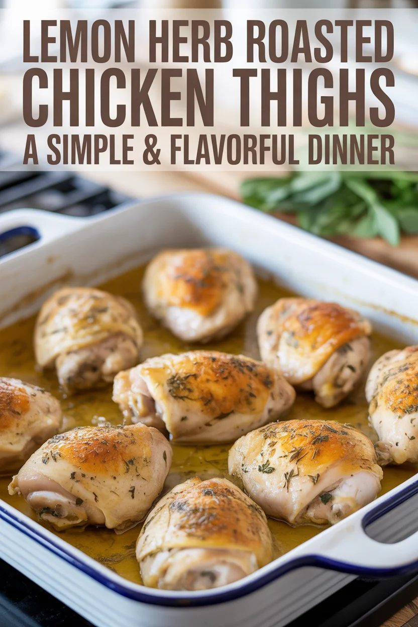 Lemon Herb Roasted Chicken Thighs: A Simple & Flavorful Dinner