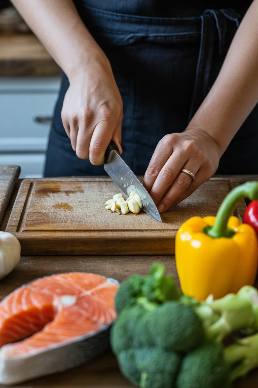 One-Pan Garlicky Salmon & Broccoli in Just 20 Minutes!