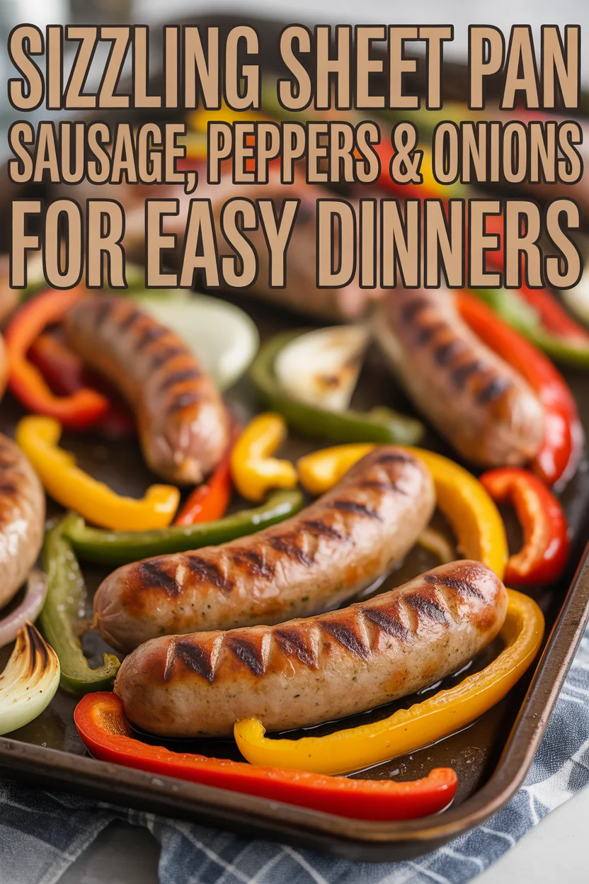 sheet-pan sausage peppers onions