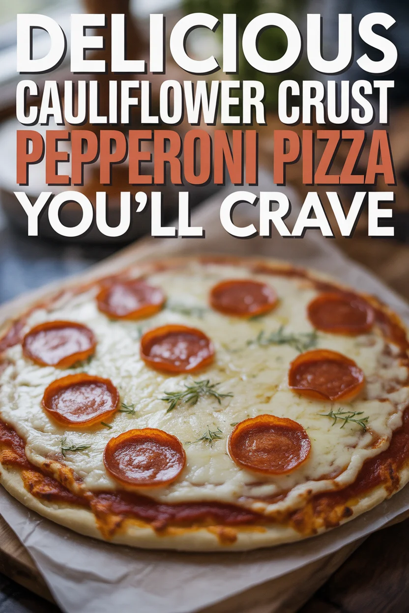Delicious Cauliflower Crust Pepperoni Pizza You’ll Crave