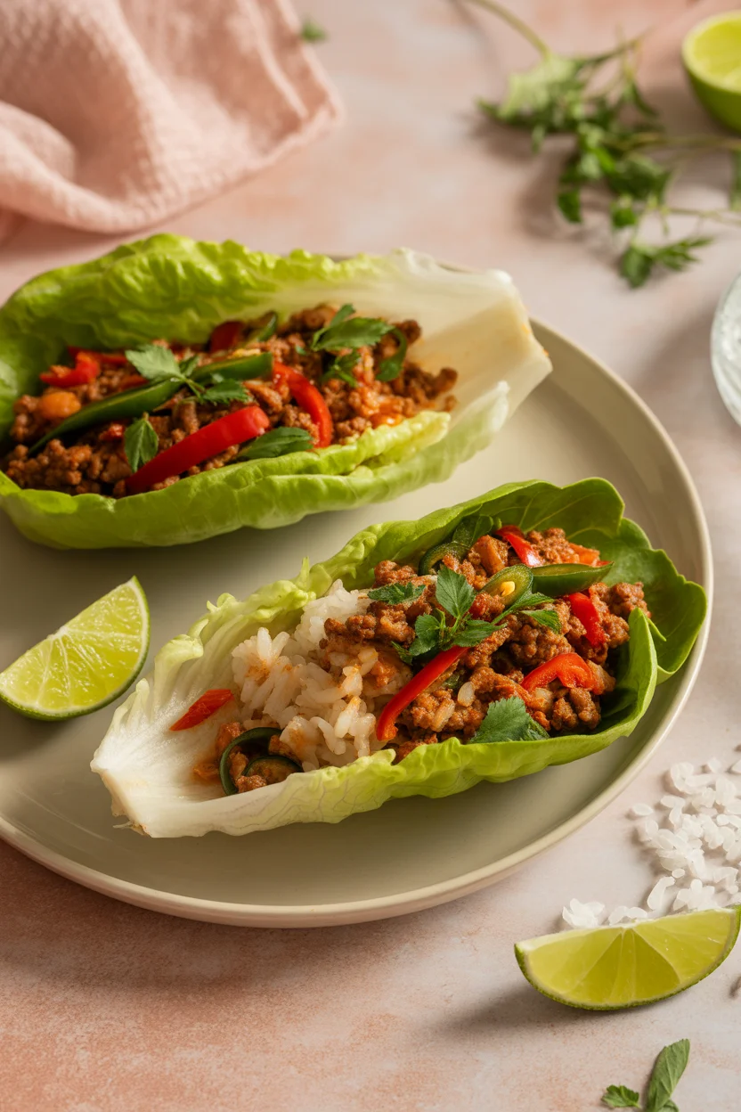 Delicious Thai Basil Beef Lettuce Wraps You’ll Love