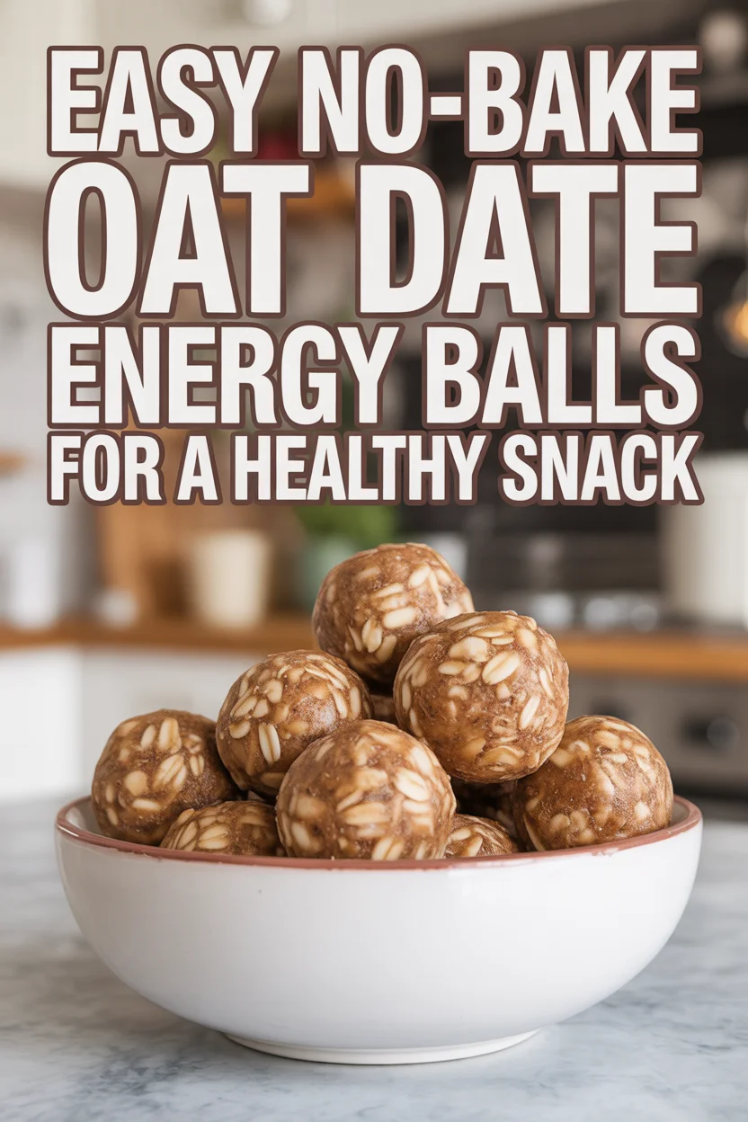 no-bake oat date energy balls