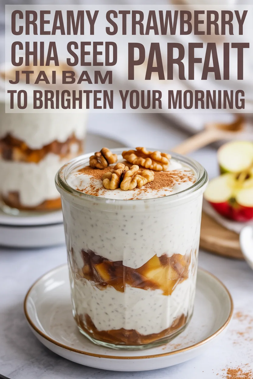 Creamy Strawberry Chia Seed Jam Parfait to Brighten Your Morning