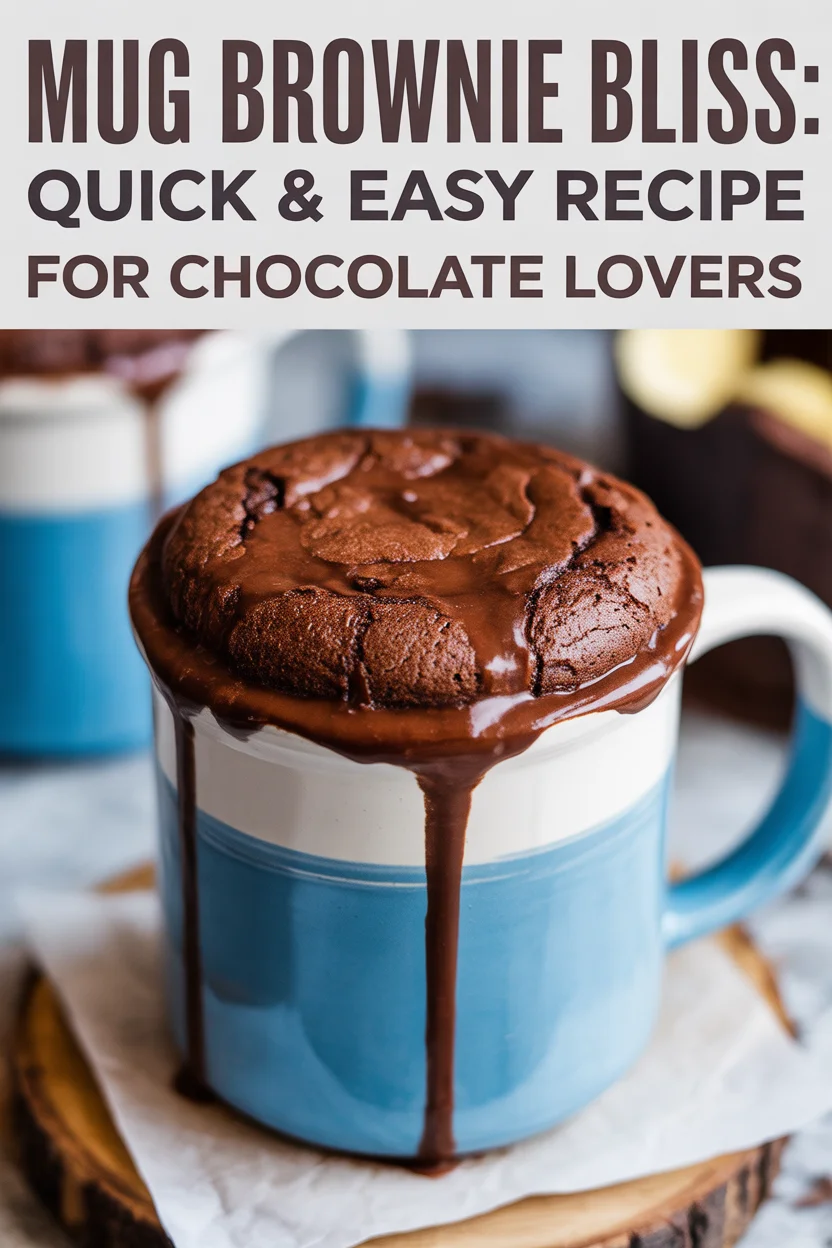 Mug Brownie Bliss: Quick & Easy Recipe for Chocolate Lovers
