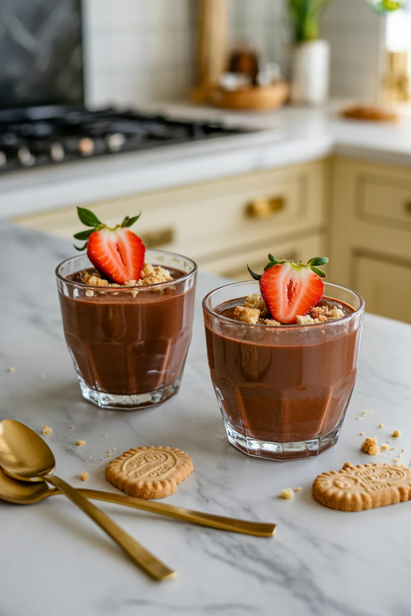 chocolate avocado mousse parfait