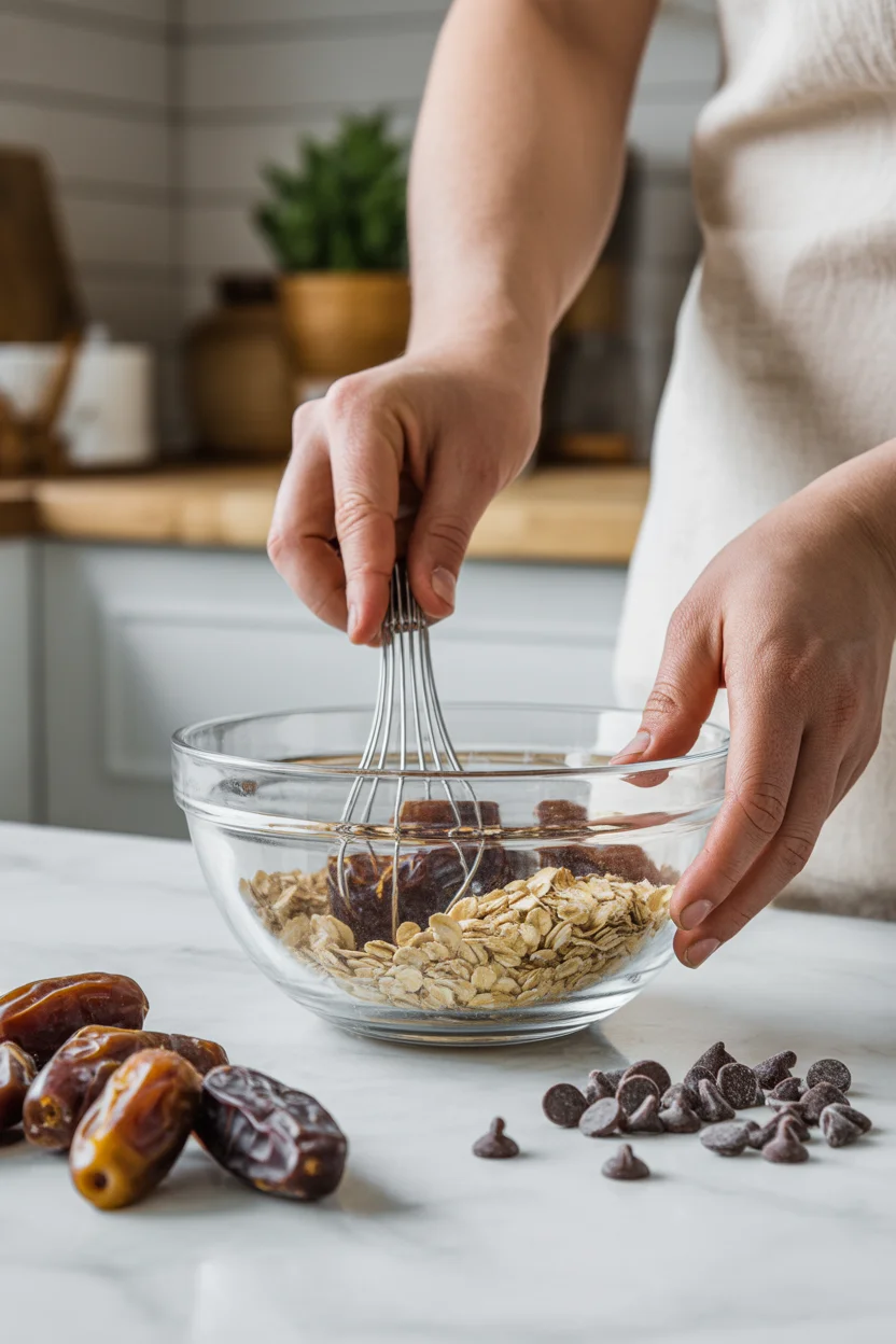 no-bake oat date energy balls