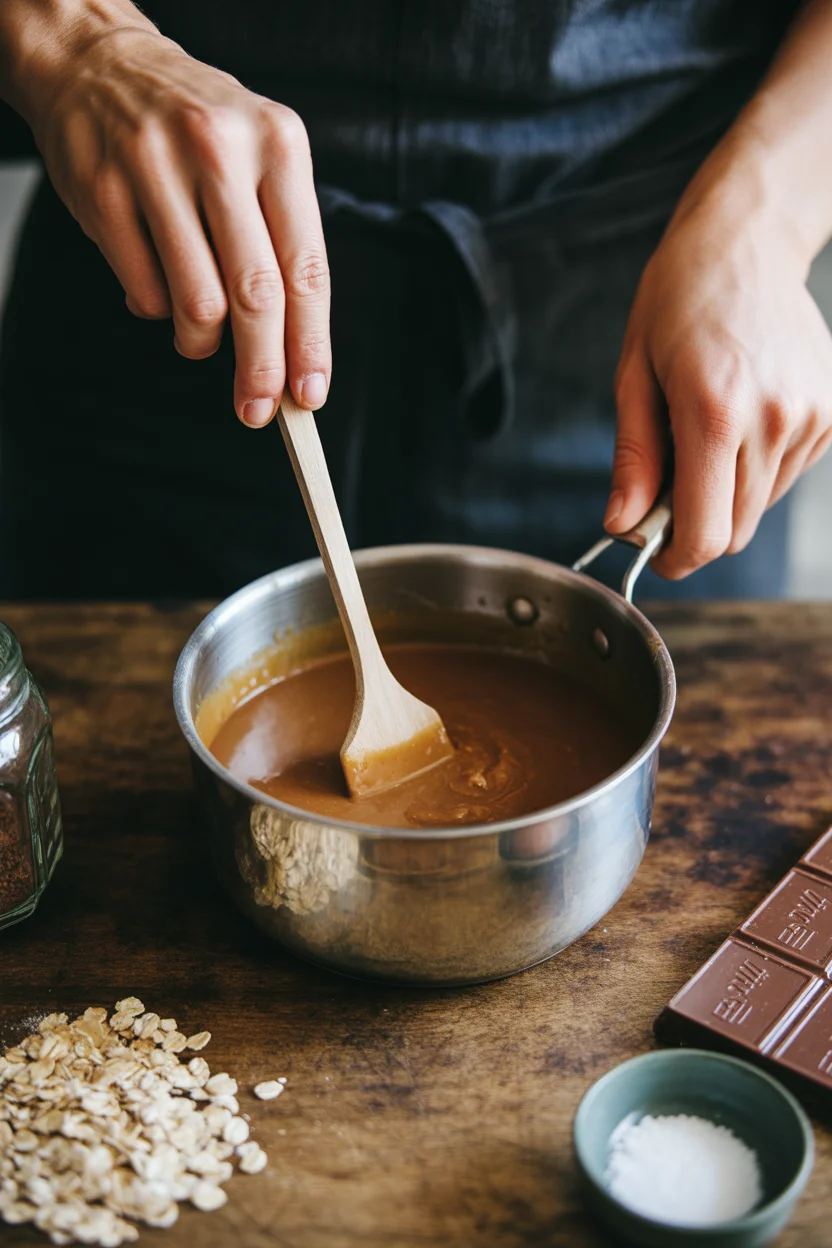 salted caramel baked oat cups