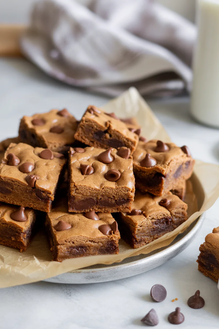 flourless almond butter blondies