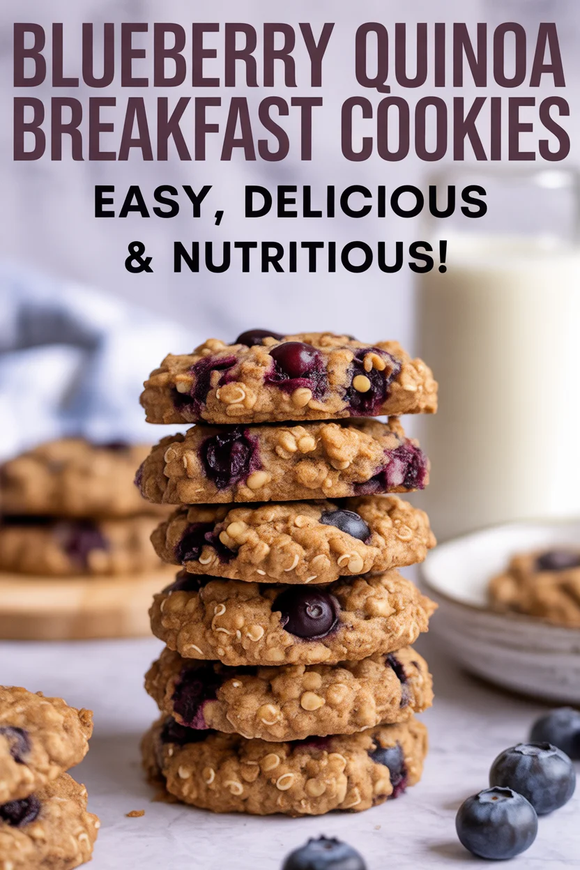 blueberry quinoa breakfast cookies