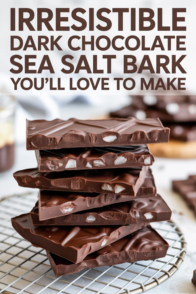Irresistible Dark Chocolate Sea Salt Bark You’ll Love to Make