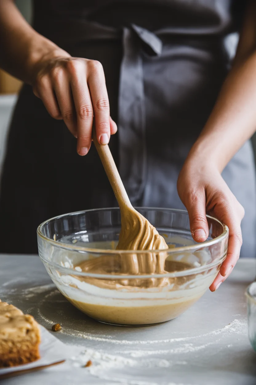 flourless almond butter blondies