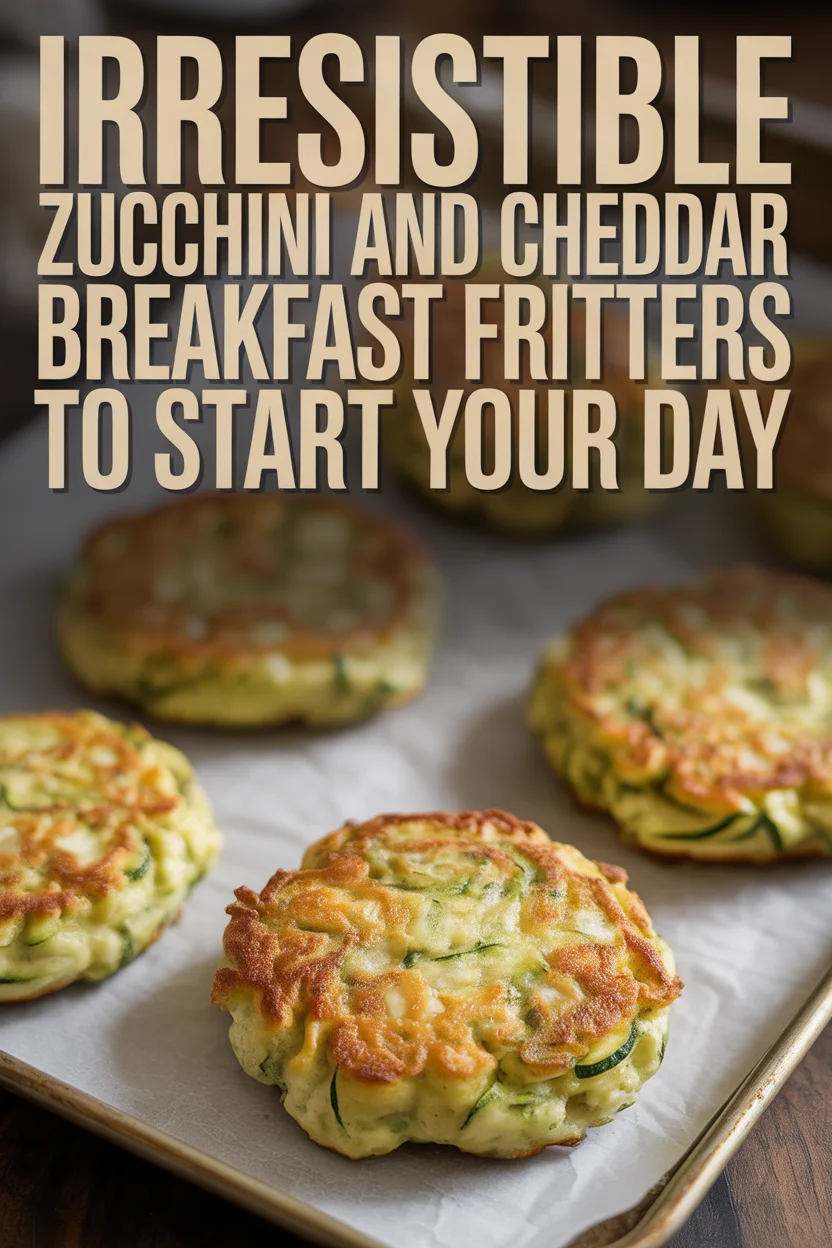 zucchini and cheddar breakfast fritters