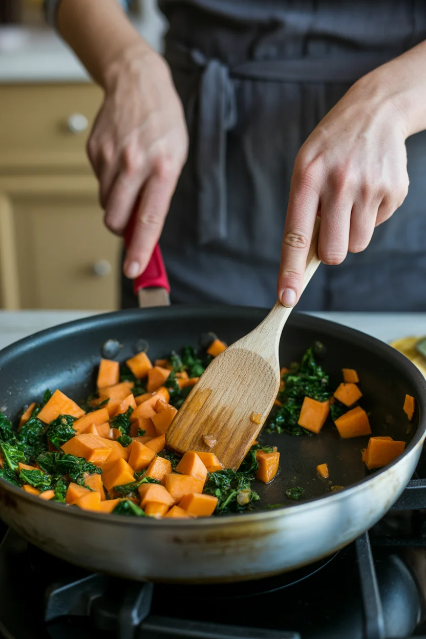 Savory Sweet Potato Breakfast Hash with Eggs for a Cozy Morning