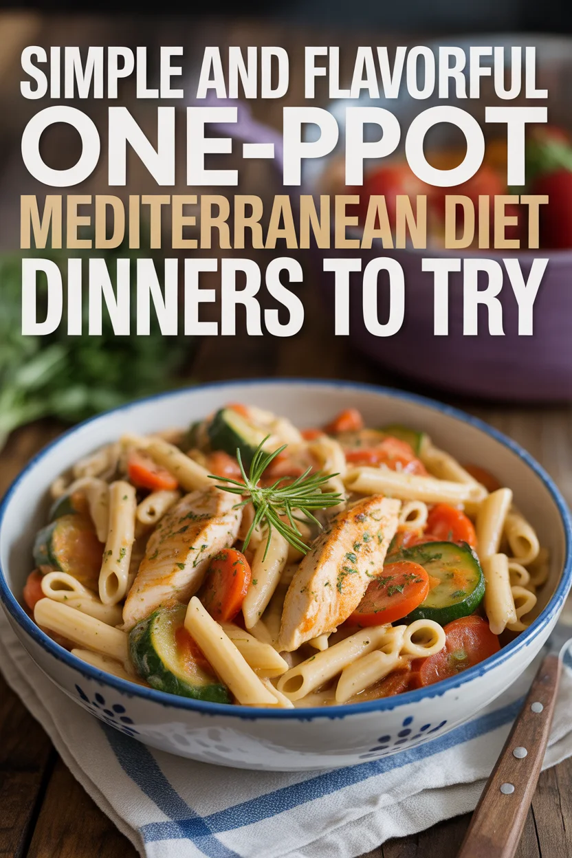 Simple and Flavorful One-Pot Mediterranean Diet Dinners to Try