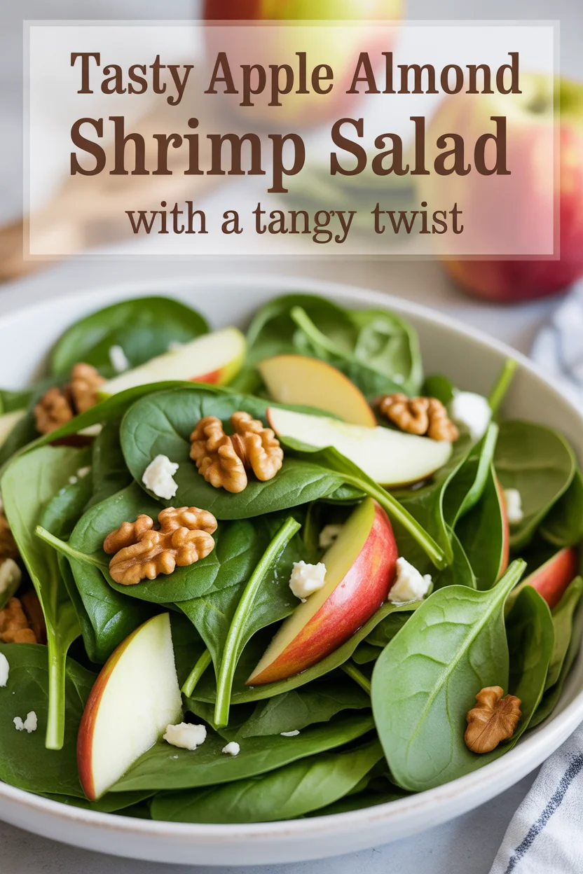 Tasty Apple Almond Shrimp Salad with a Tangy Twist