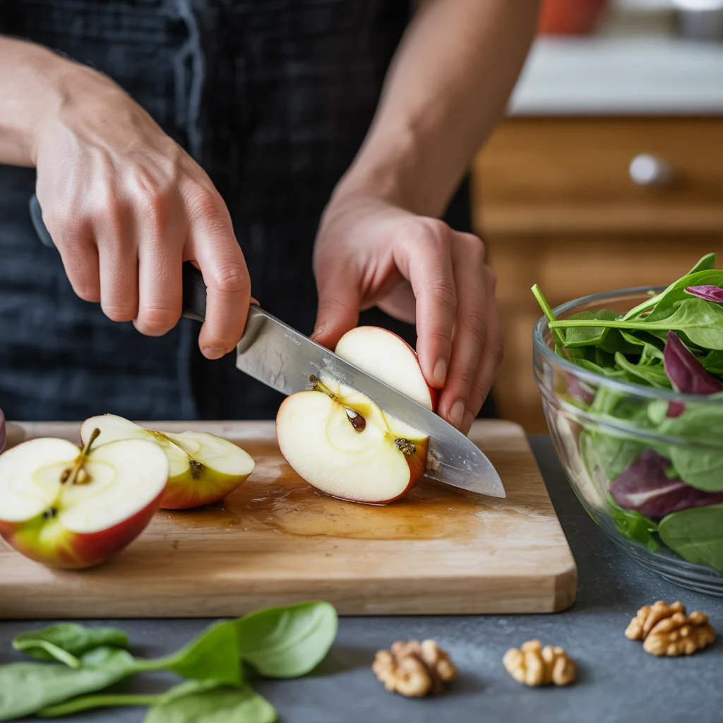 Tasty Apple Almond Shrimp Salad with a Tangy Twist