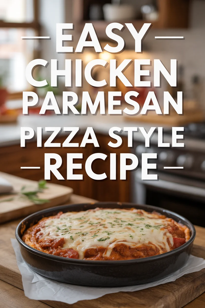 EASY CHICKEN PARMESAN PIZZA STYLE RECIPE