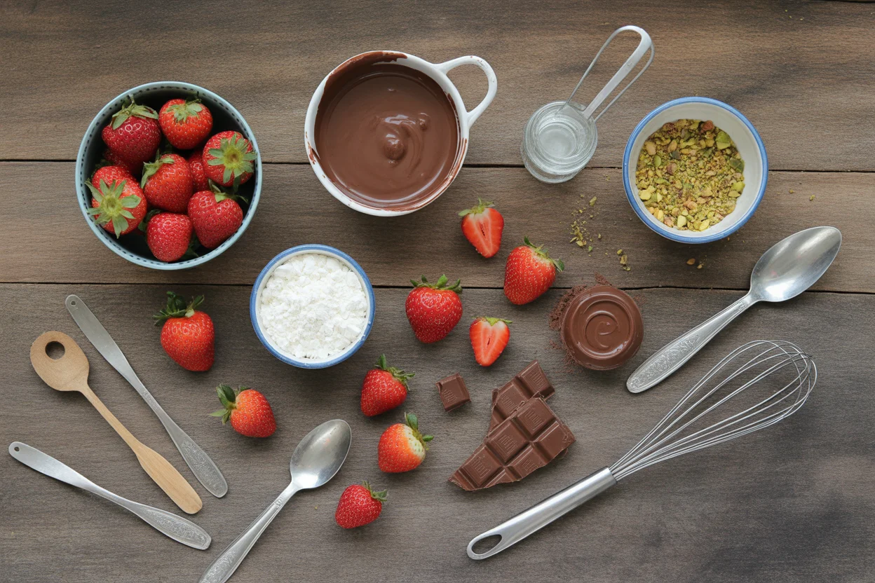 Make Delicious Dubai Chocolate Strawberry Cups at Home in 20 Minutes