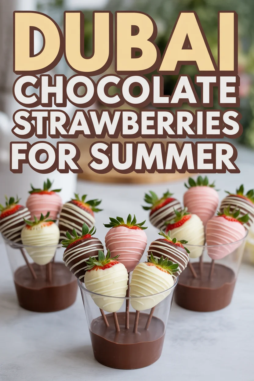 Dubai Chocolate Strawberries For Summer