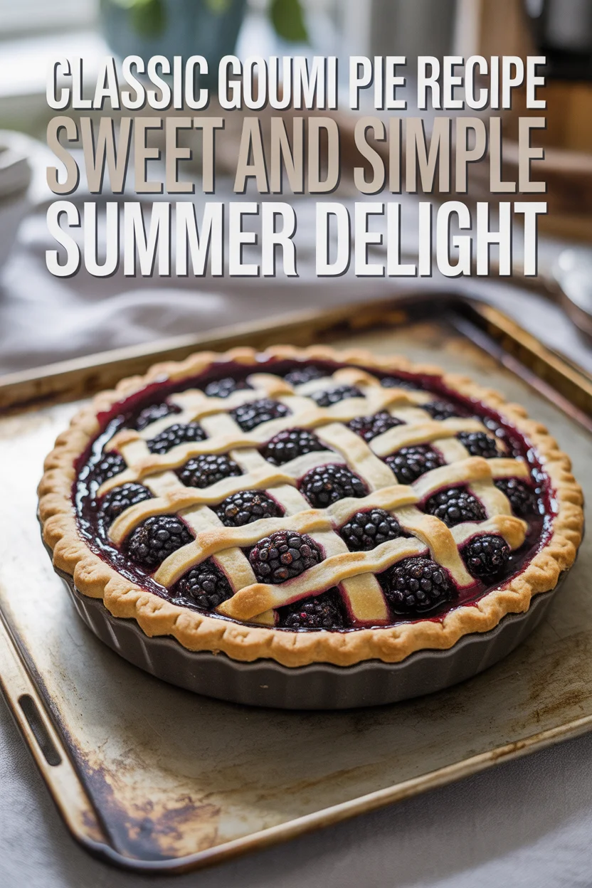 Classic Goumi Pie Recipe – Sweet and Simple Summer Delight 4 Classic Goumi Pie Recipe: A Summer Favorite