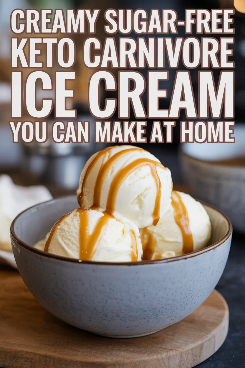 Creamy Sugar-Free Keto Carnivore Ice Cream You Can Make at Home