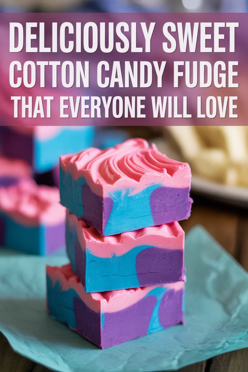 Deliciously Sweet Cotton Candy Fudge That Everyone Will Love