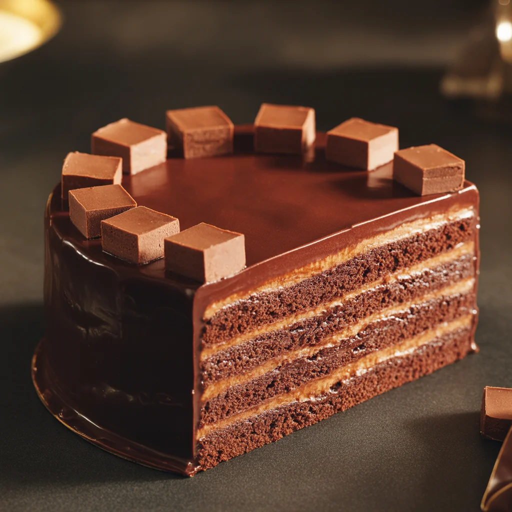 Mocha Layer Brownie Cake