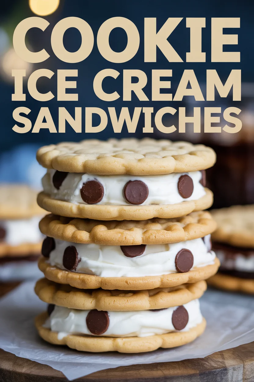Cookie Ice Cream Sandwiches