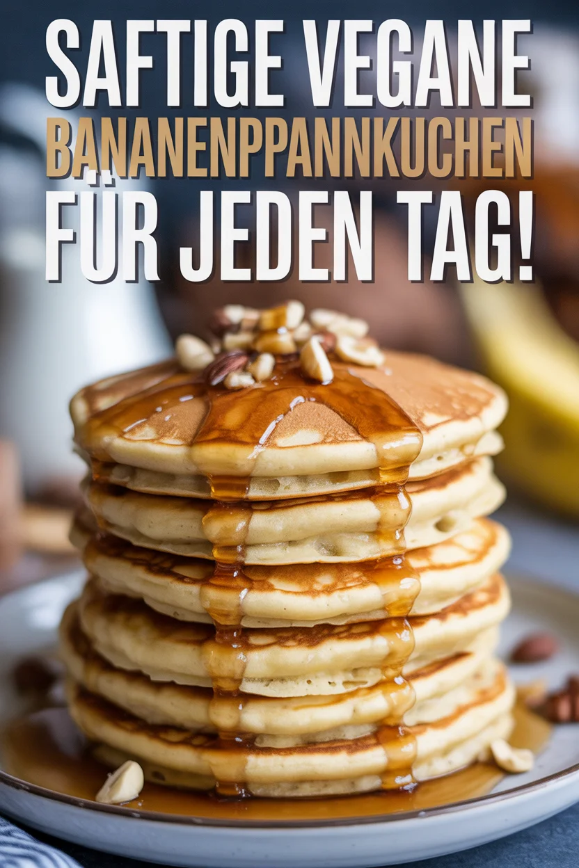 Saftige vegane Bananenpfannkuchen für jeden Tag!