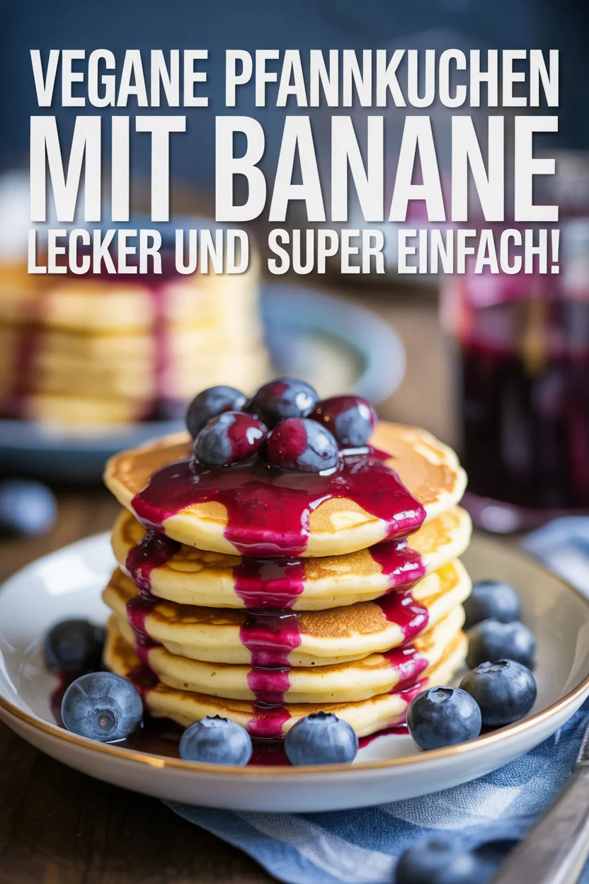 Vegane Pfannkuchen mit Banane – Lecker und super einfach!