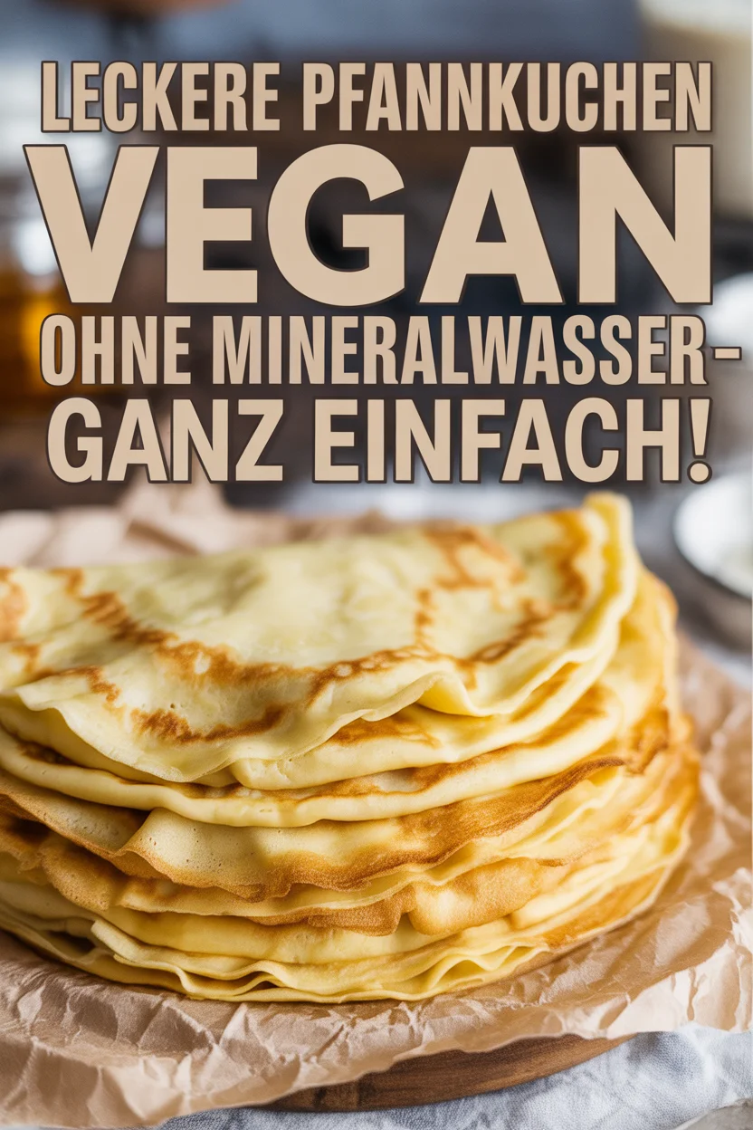Leckere Pfannkuchen vegan ohne Mineralwasser – ganz einfach!