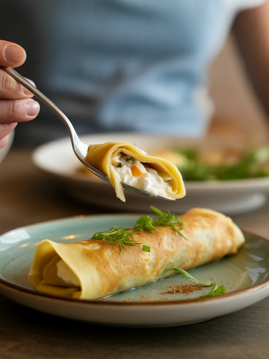 Herzhafte vegane Pfannkuchen mit buntem Gemüse | Kochen leicht gemacht
