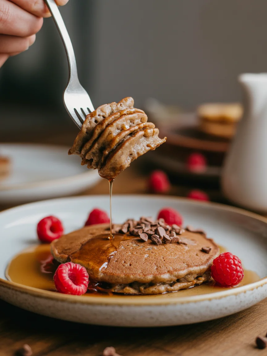 Vegane Buchweizen Pfannkuchen mit Liebe und frischen Früchten