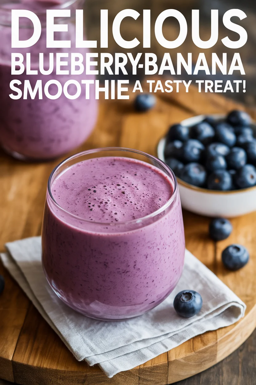 Blueberry-Banana Smoothie (Batido)