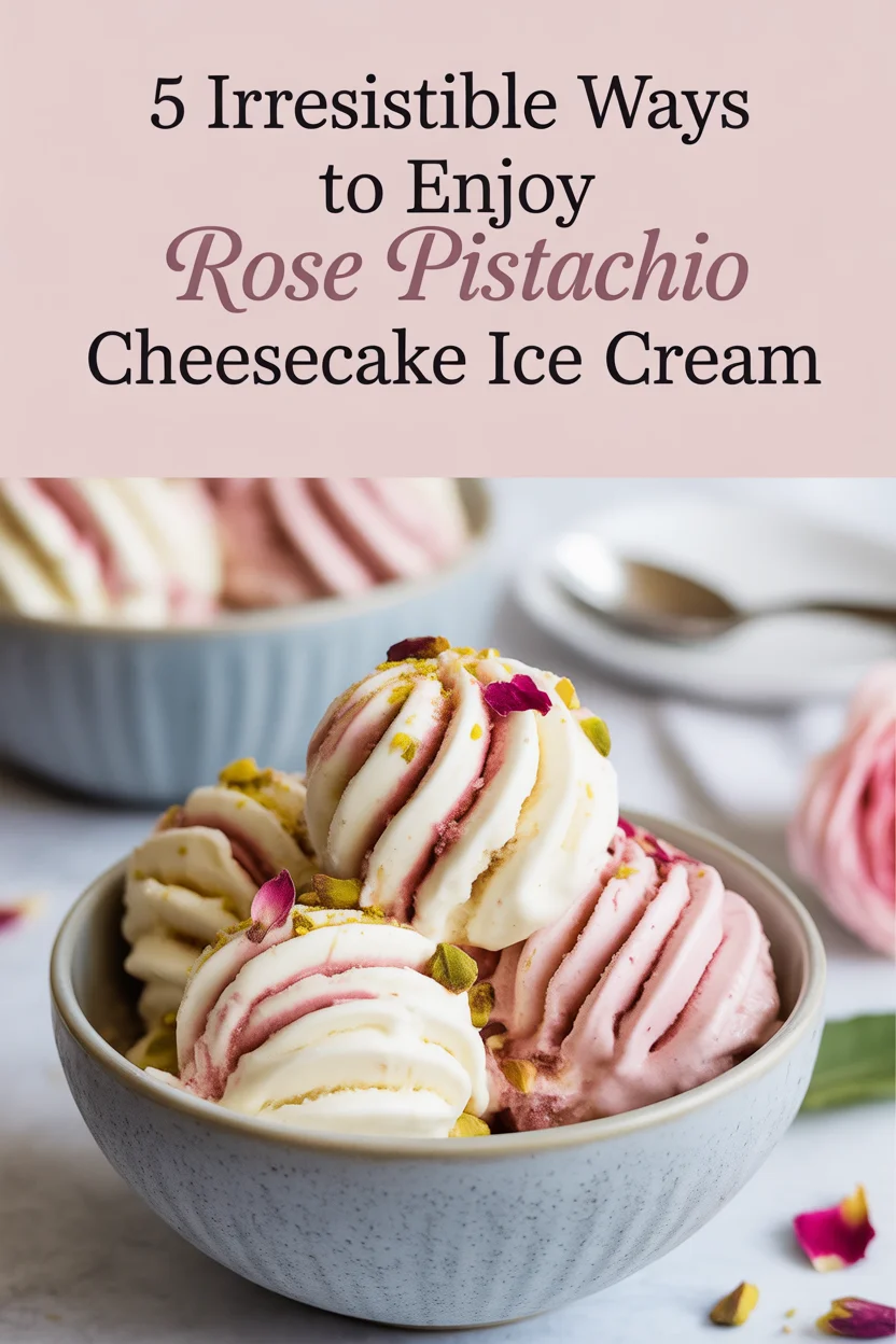 5 Irresistible Ways to Enjoy Rose Pistachio Cheesecake Ice Cream