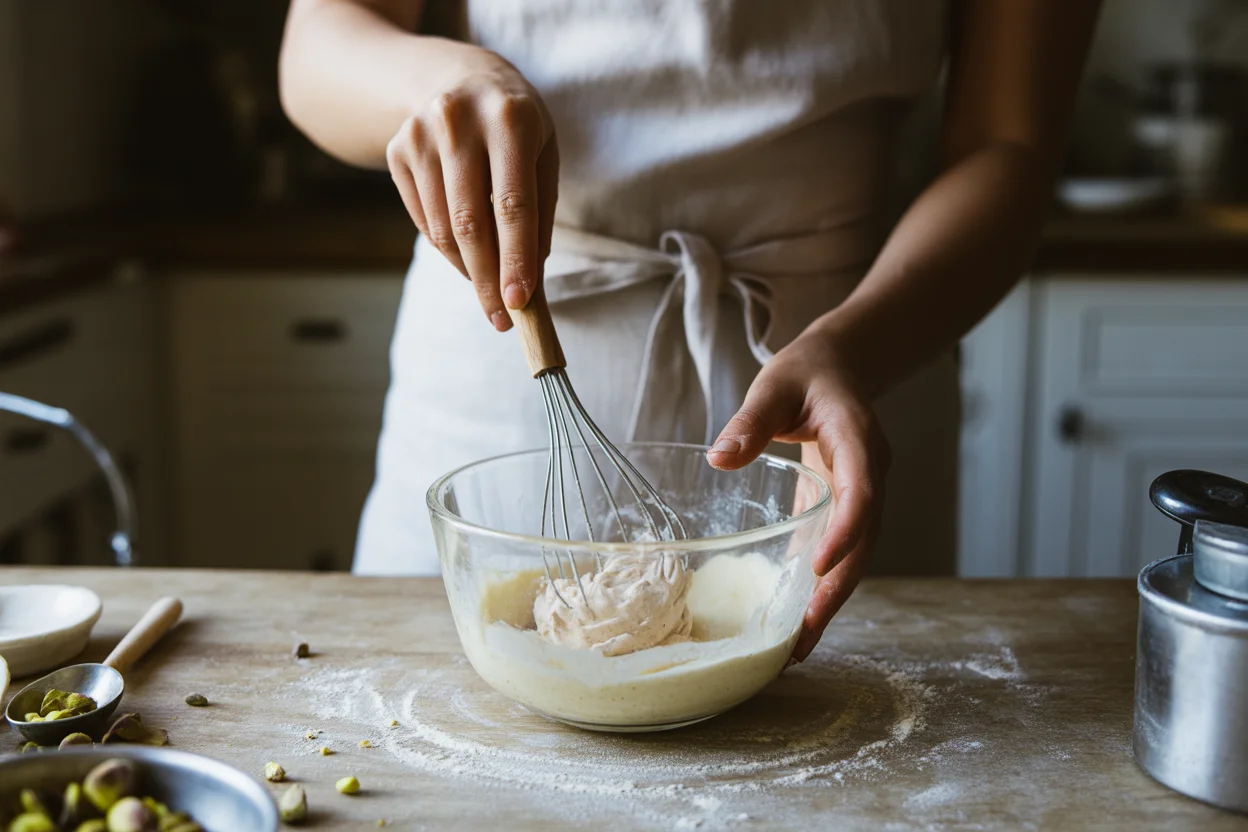 Rose Pistachio Cheesecake Ice Cream