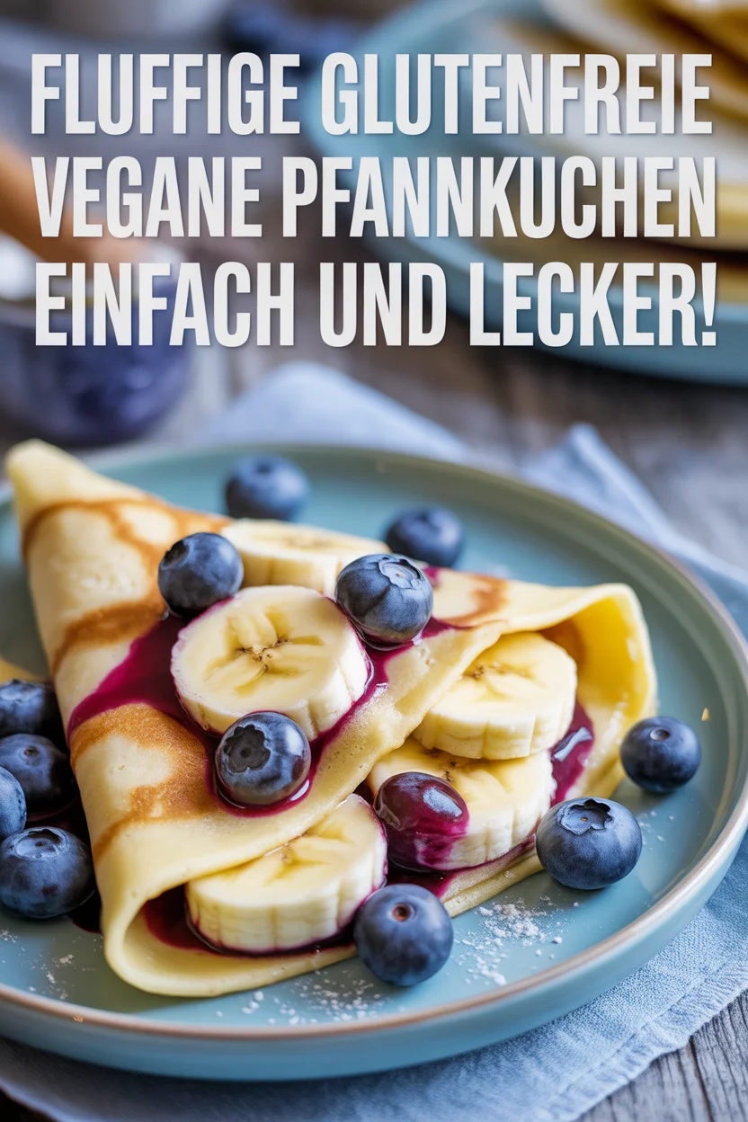 Fluffige glutenfreie vegane Pfannkuchen – einfach und lecker!