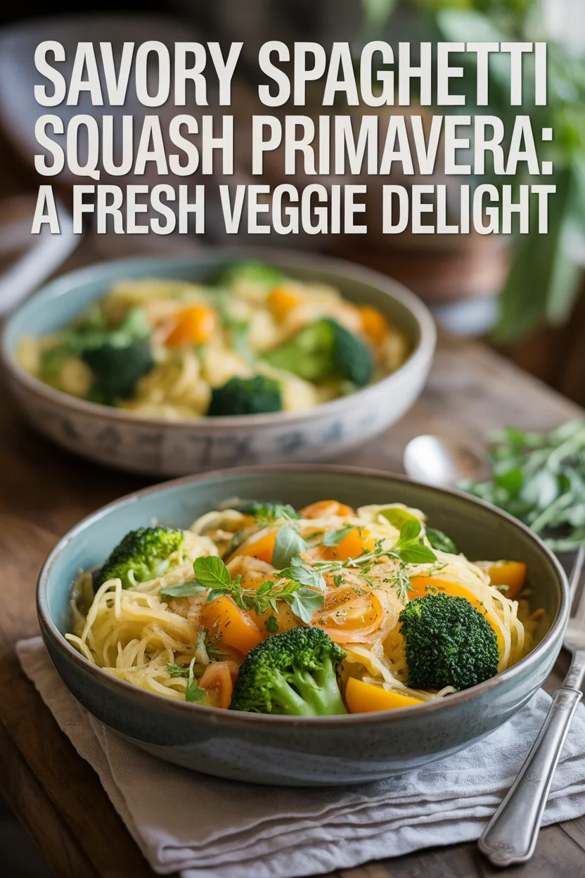 Savory Spaghetti Squash Primavera: A Fresh Veggie Delight