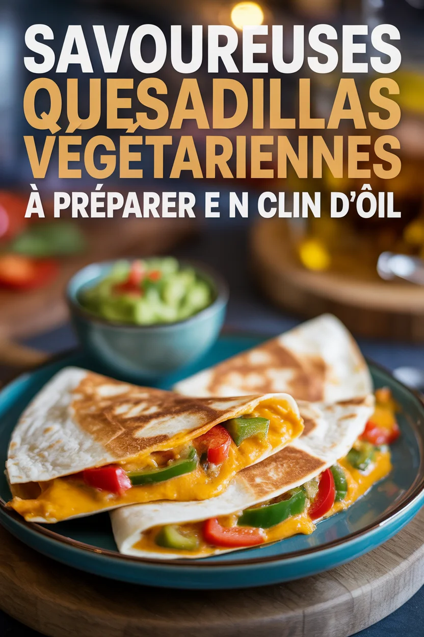 Savoureuses Quesadillas Végétariennes à Préparer en Un Clin d’Œil