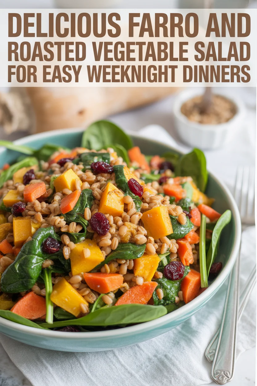 Farro and Roasted Vegetable Salad