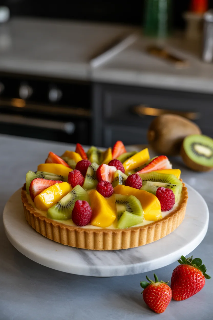 No-Bake Tropical Fruit Tart