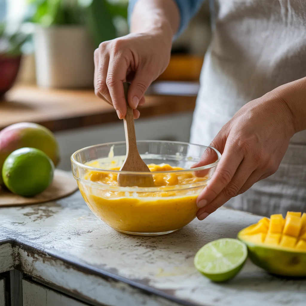 Refreshing 5-Minute Mango-Lime Sorbet