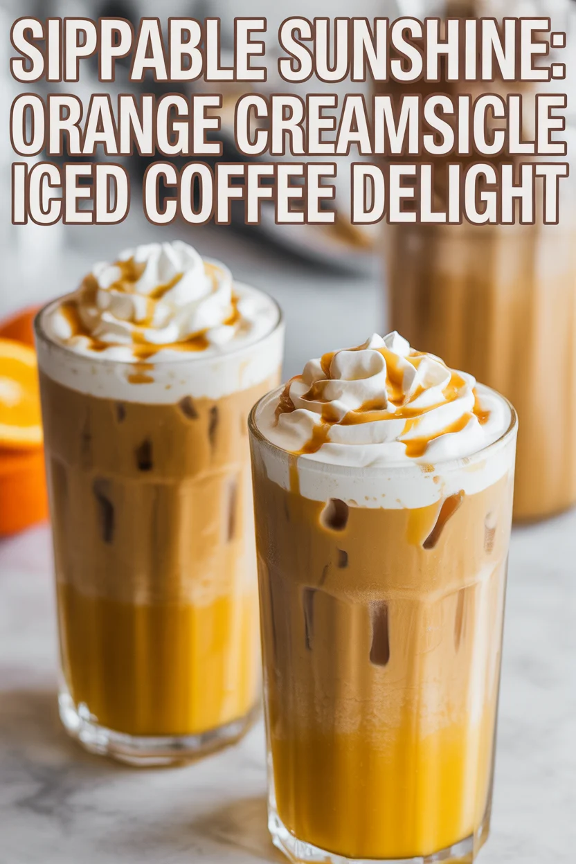 Orange Creamsicle Iced Coffee