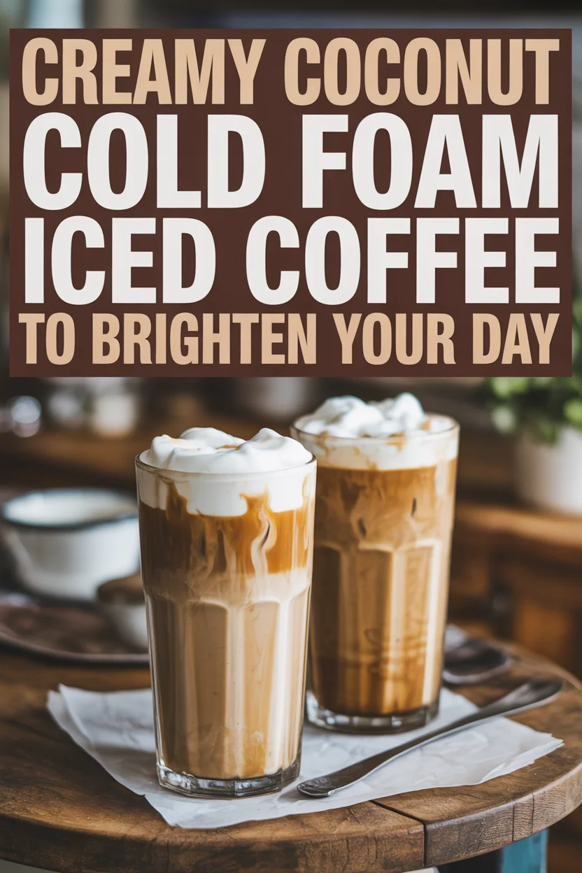 Coconut Cold Foam Iced Coffee