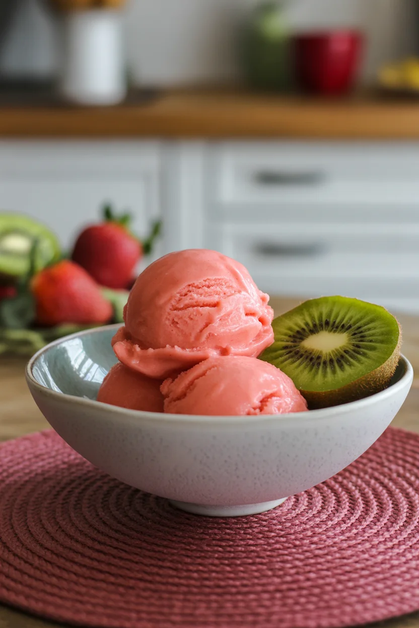 Strawberry Kiwi Sorbet