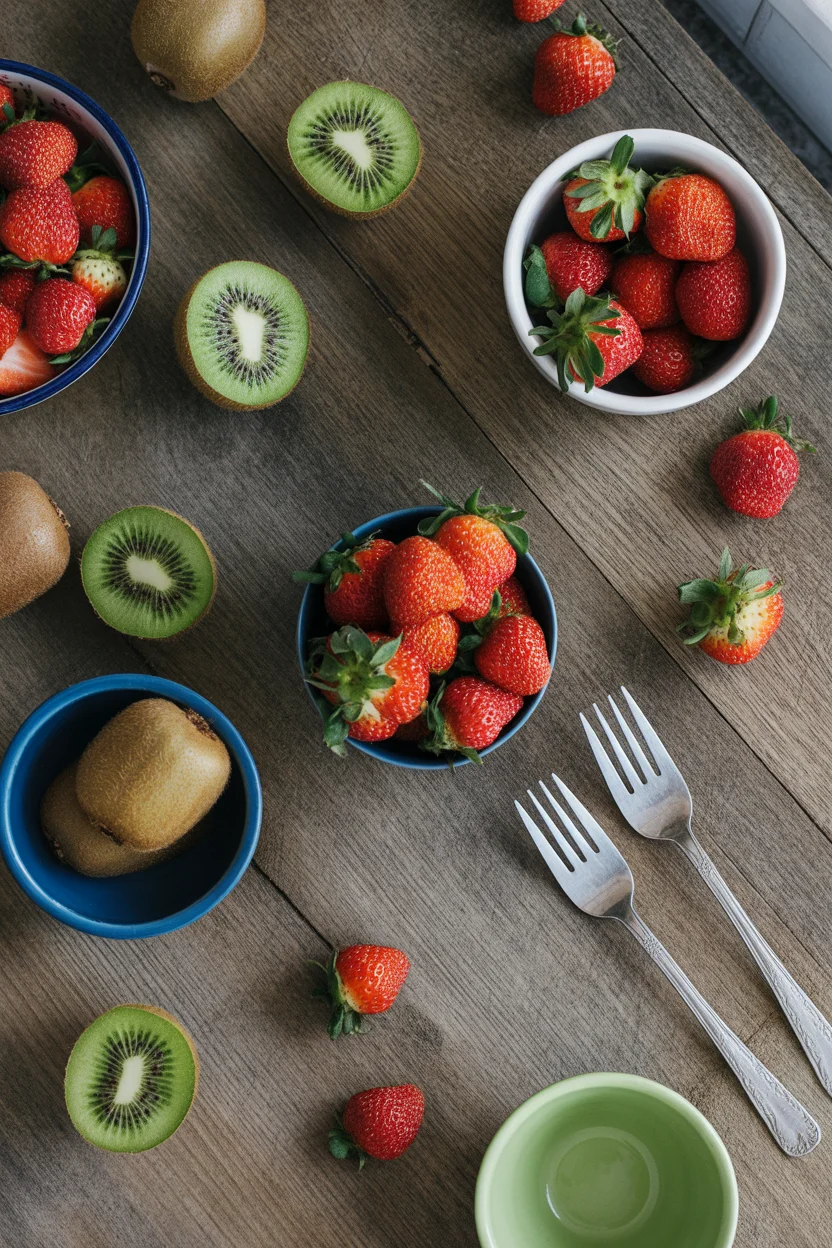 Refreshing Strawberry Kiwi Sorbet to Beat the Heat